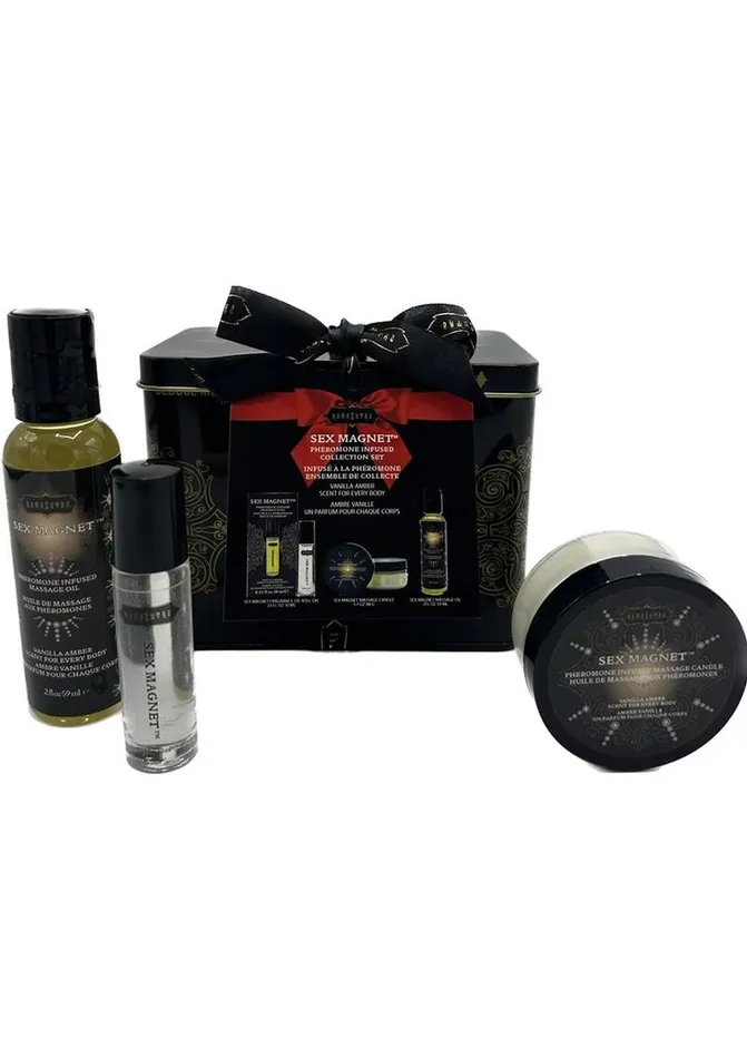 Couples Sex Magnet Pheromone Collection Gift Set 3 Piece Vanilla Amber Kama Sutra