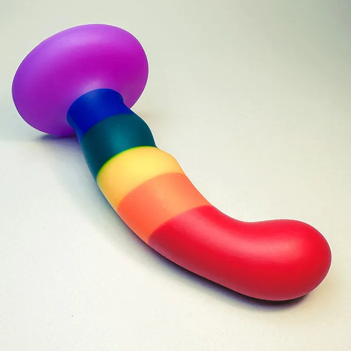 Anal KM Global HOOK Firm Silicone Dildo 6 Inch