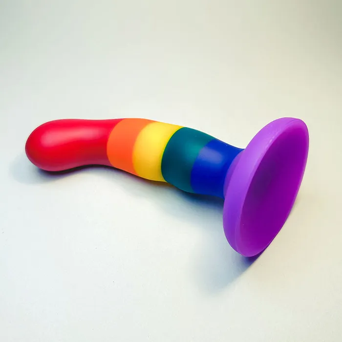 Anal KM Global HOOK Firm Silicone Dildo 6 Inch