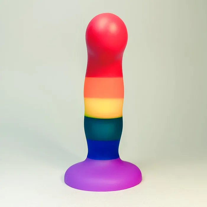 Anal KM Global HOOK Firm Silicone Dildo 6 Inch