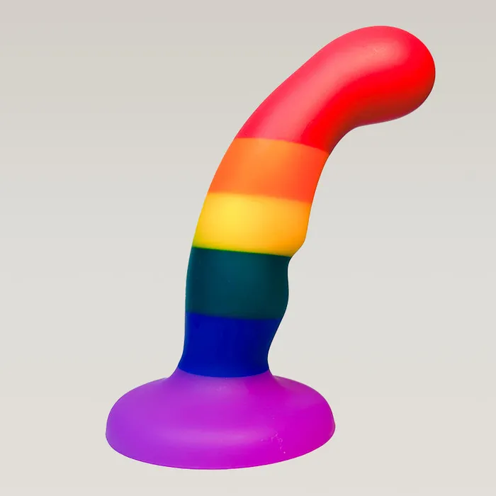 Anal KM Global HOOK Firm Silicone Dildo 6 Inch