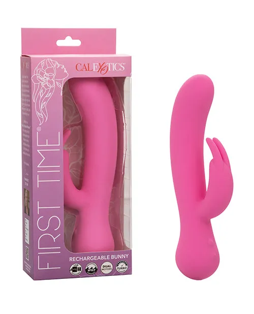 Female Sex Toys CalExotics First Time Rechargeable Rabbit Vibrator
