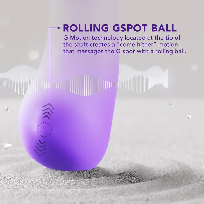 Blush Vibrators Wellness By Blush G Ball GSpot Purple UltraSilk Vibrator Made with Puria Silicone