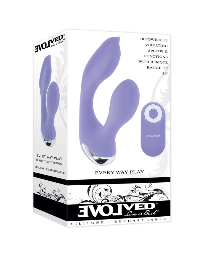 Evolved Every Way Play Vibrator Dual Pleasure Delight Wearable RemoteControlled Bliss Evolved Novelties Vibrators