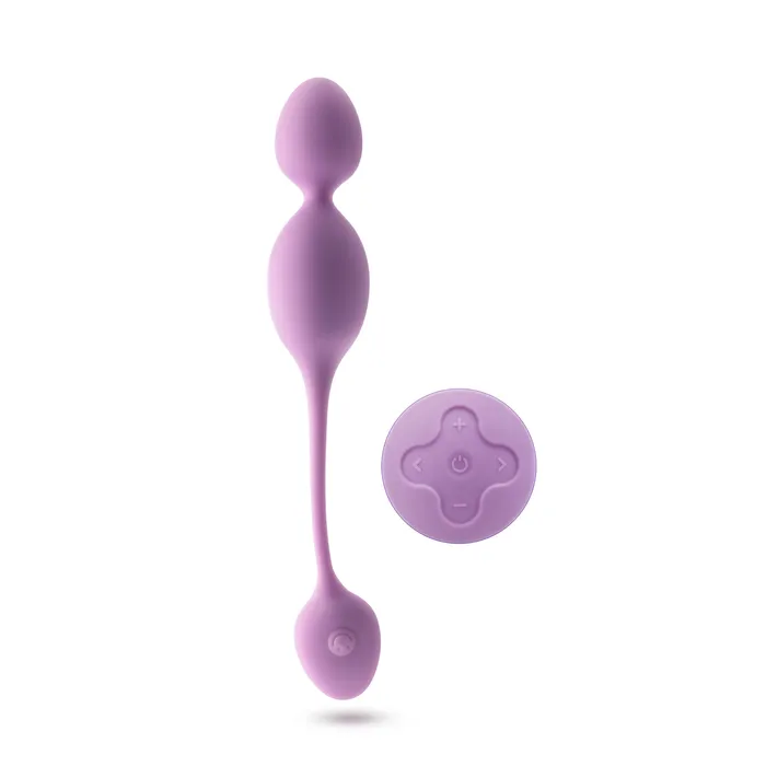 Wellness By Blush Raine Remote Control Vibrating Pelvic Floor Kegel Ball In Purple 7 Vibration Modes Purio Silicone Blush Vibrators