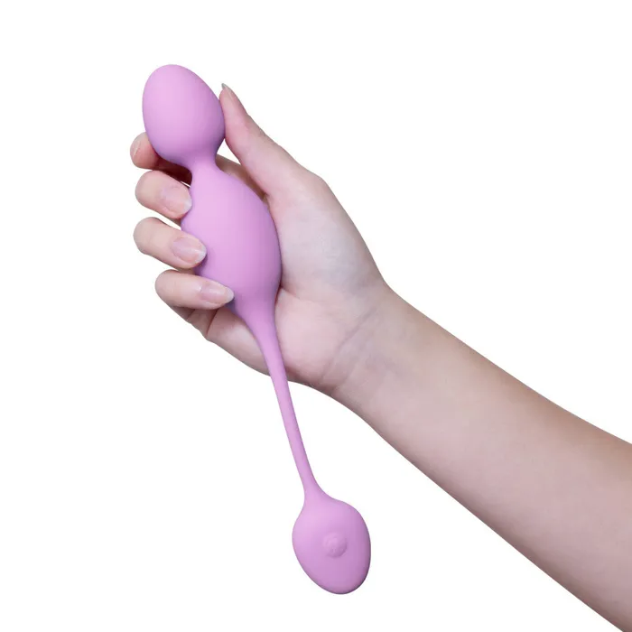 Wellness By Blush Raine Remote Control Vibrating Pelvic Floor Kegel Ball In Purple 7 Vibration Modes Purio Silicone Blush Vibrators