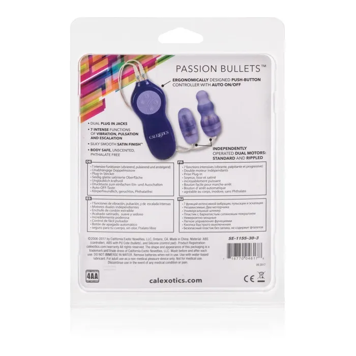 Passion Bullets Bullet and Multi Probe Bullet Purple CalExotics Vibrators Passion Bullets Bullet and Multi Probe Bullet Purple CalExotics Vibrators