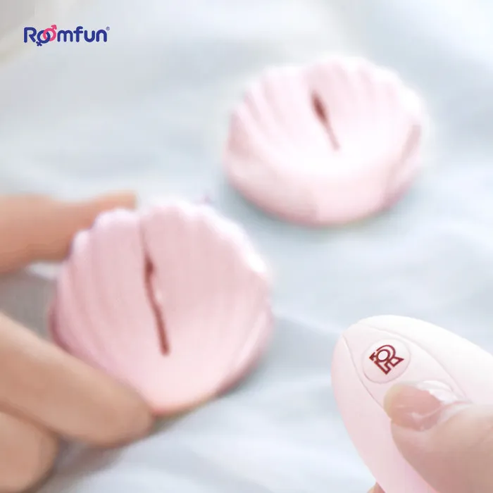 ROOMFUN Nipple Clitoral Toys Roomfun Lightweight wireless electric shock nipple clamps