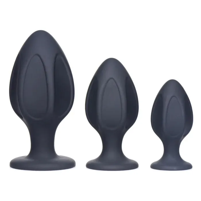 Xr Brands Master Series Anal Triple Juicers Silicone Anal Trainer Set Black Xr Brands Master Series Anal Triple Juicers Silicone Anal Trainer Set Black