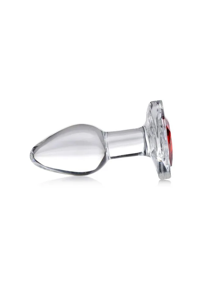 Booty Sparks Red Heart Glass Anal Plug Booty Sparks Anal