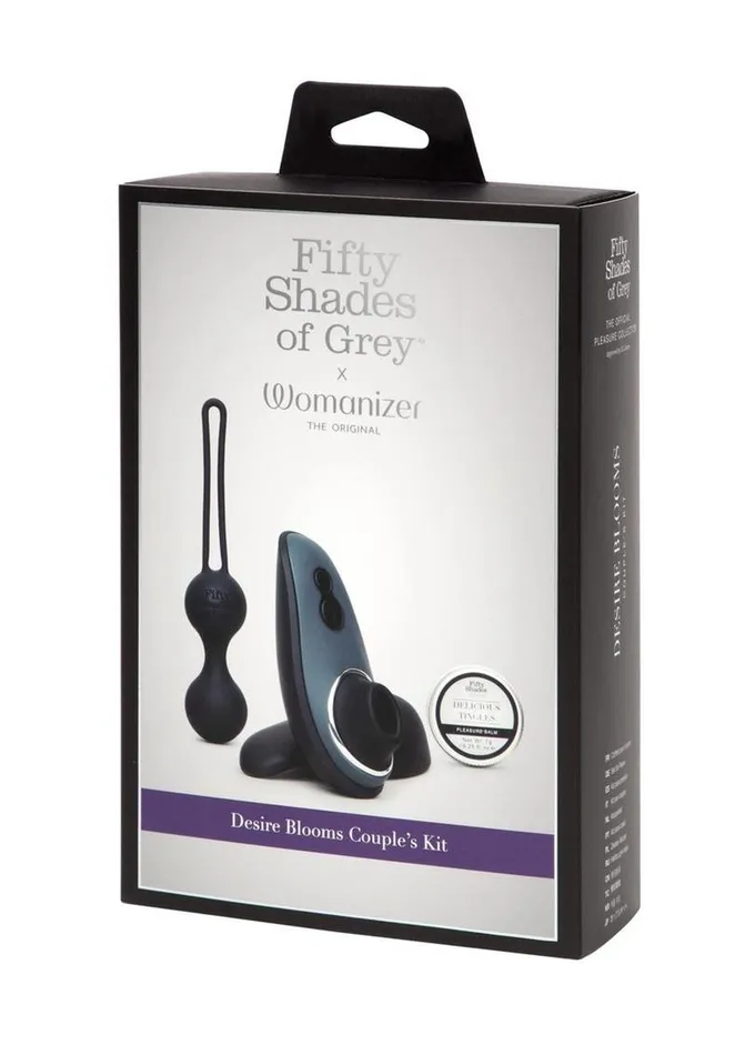 Fifty Shades Of Grey X Womanizer Desire Blooms Rechargeable Silicone Kit Fifty Shades of Grey Vibrators